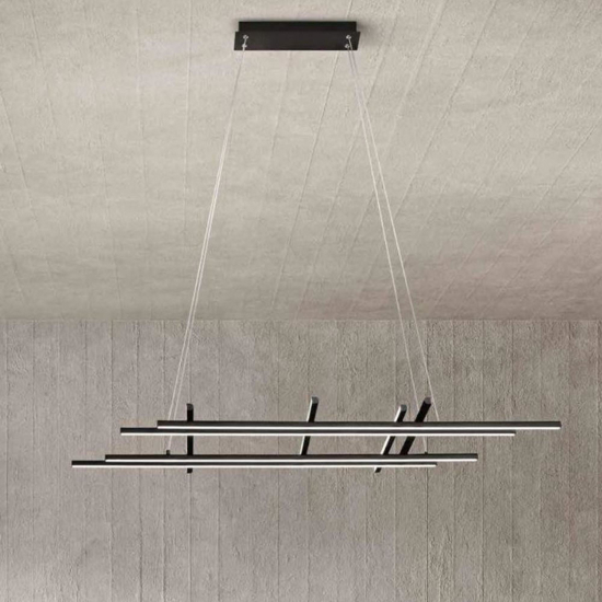 Movida ondaluce lampadario moderno led 3000k dimmerabile